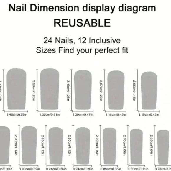 Women's Girls White French Tip Long Nude Nails 24 pcs - Picture 4 of 5